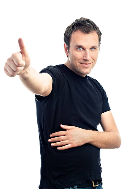 istock Young man showing the thumbs up 185122685