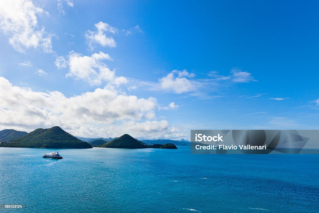 Panoramica di Saint Lucia - Foto stock royalty-free di Acqua