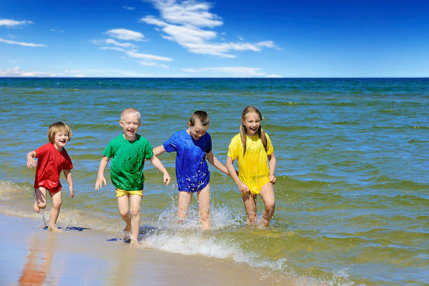 Children on the beach
