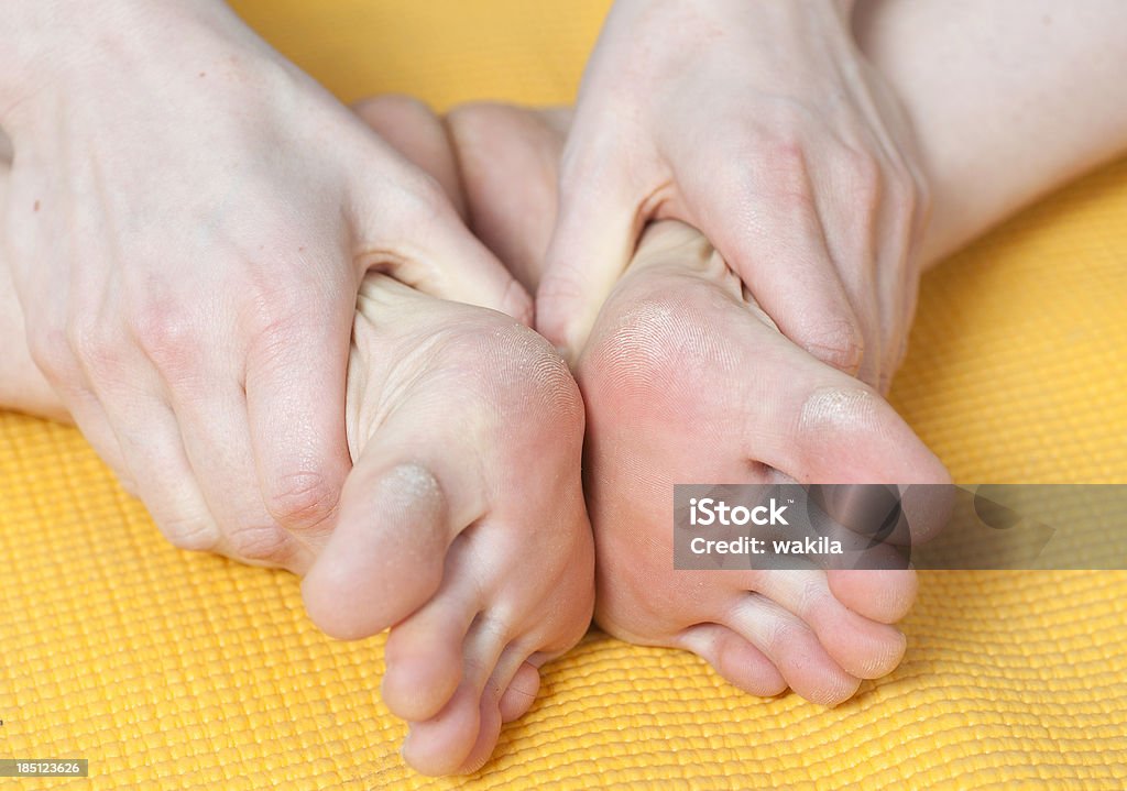 yoga -  athlete's foot? close-up of a yoga motion Agreement Stock Photo