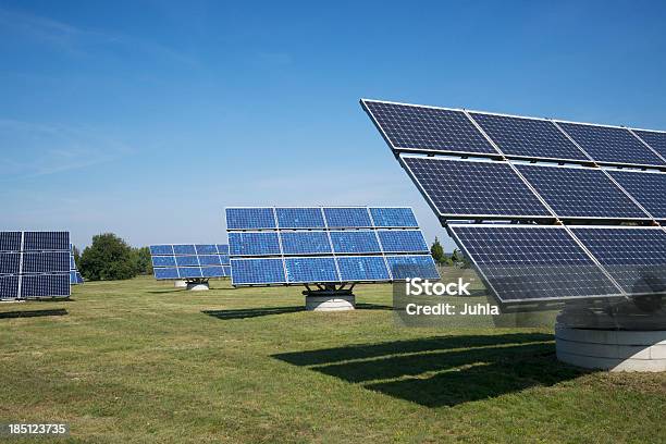Solar Panels In Adlershof Stock Photo - Download Image Now - Berlin, Blue, Electricity