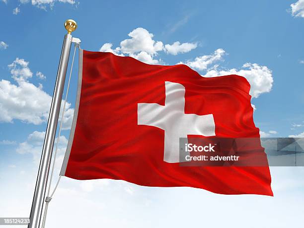 手を振るスイス国旗 - 旗のストックフォトや画像を多数ご用意 - 旗, スイス, スイス国旗