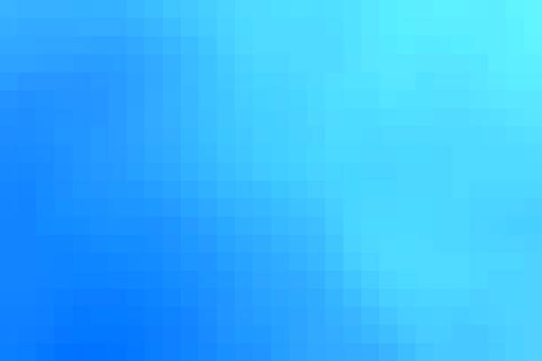 istock Gradation background from navy blue to light blue with a square mosaic pattern. 1851242489