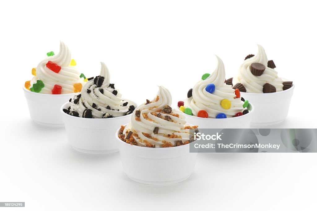 Frozen Yogurt sortimento - Foto de stock de Sorvete royalty-free