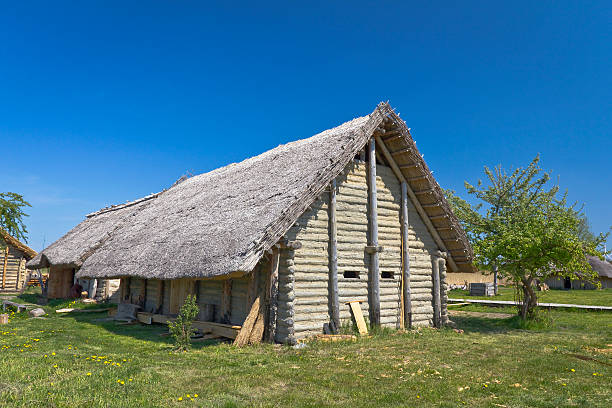 istock Medieval settlement Slavs and Vikings, Wolin, Poland 185124640