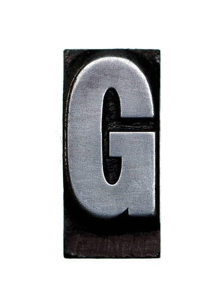 istock Alphabet G - Letterpress letter 185124756