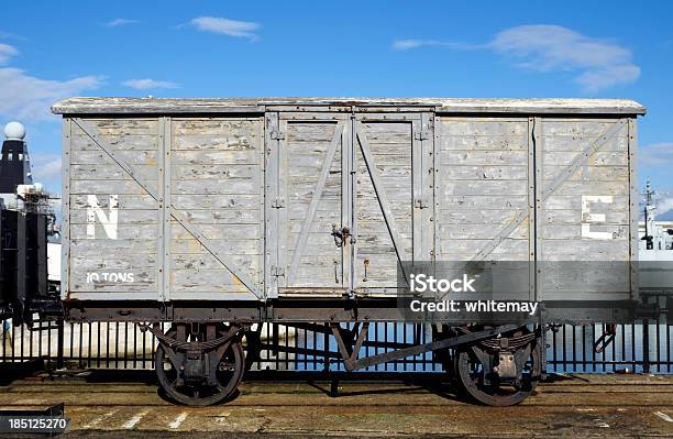 Old Railway Wagon Stock Photo - Download Image Now - Freight Train, Side View, Old