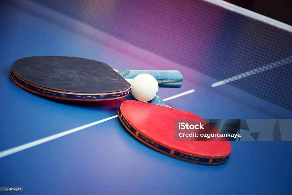 Balle de Tennis de Table et Bats - Photo de Activité libre de droits