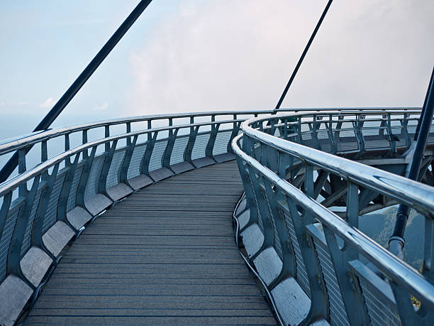 istock steel bridge in moutain 185125586
