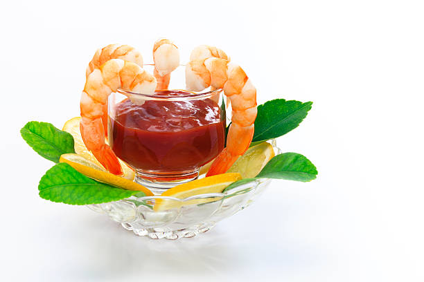 classic shrimp cocktail on white platehassleblad medium formatleaf digi back