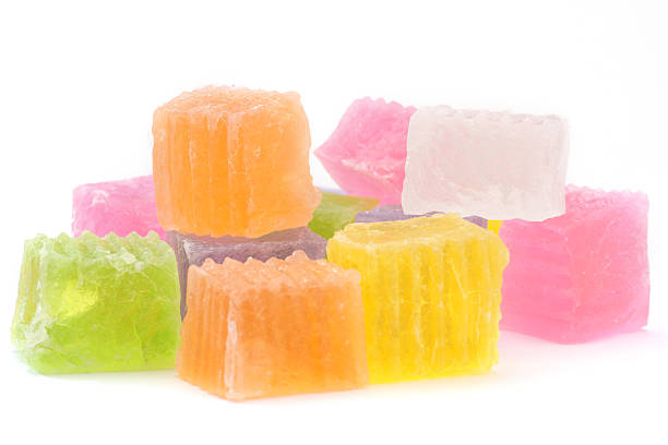 istock Group of Colorful Thai Dessert (Kanon Wun Krob) 185125979