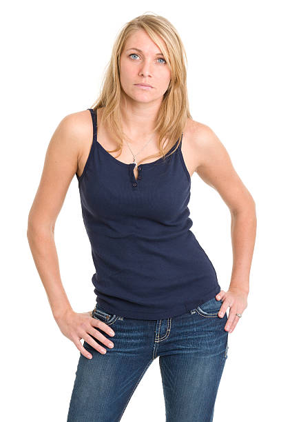 istock Serious Woman With Hands On Hips 185126358