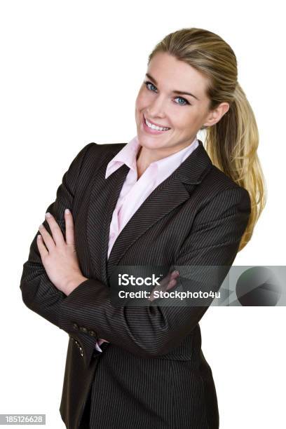 Fröhlich Geschäftsfrau Stockfoto und mehr Bilder von 20-24 Jahre - 20-24 Jahre, Anzug, Anzugjacke