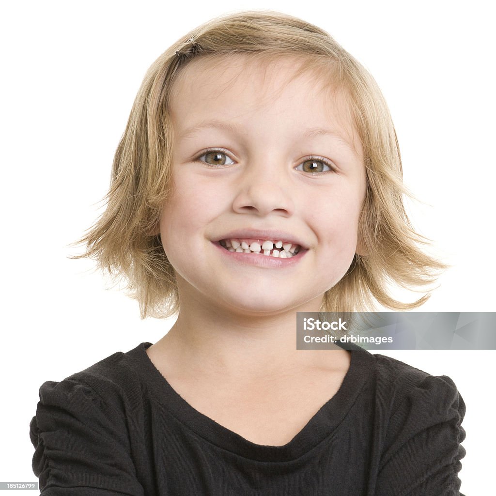 Bambina felice Ritratto Ritratto - Foto stock royalty-free di 4-5 anni