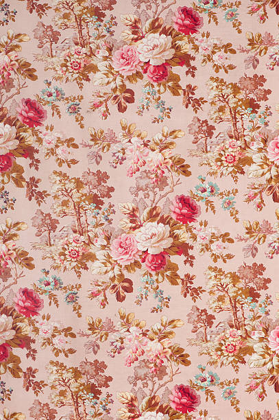 istock Antique floral fabric SB42 Wide 185127017