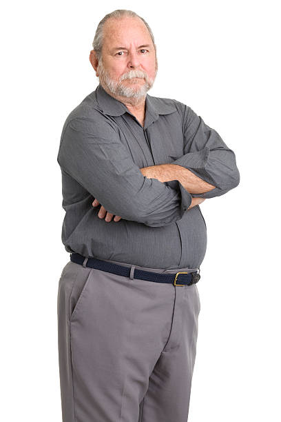 istock Tough Senior Man Standing Portrait 185127029