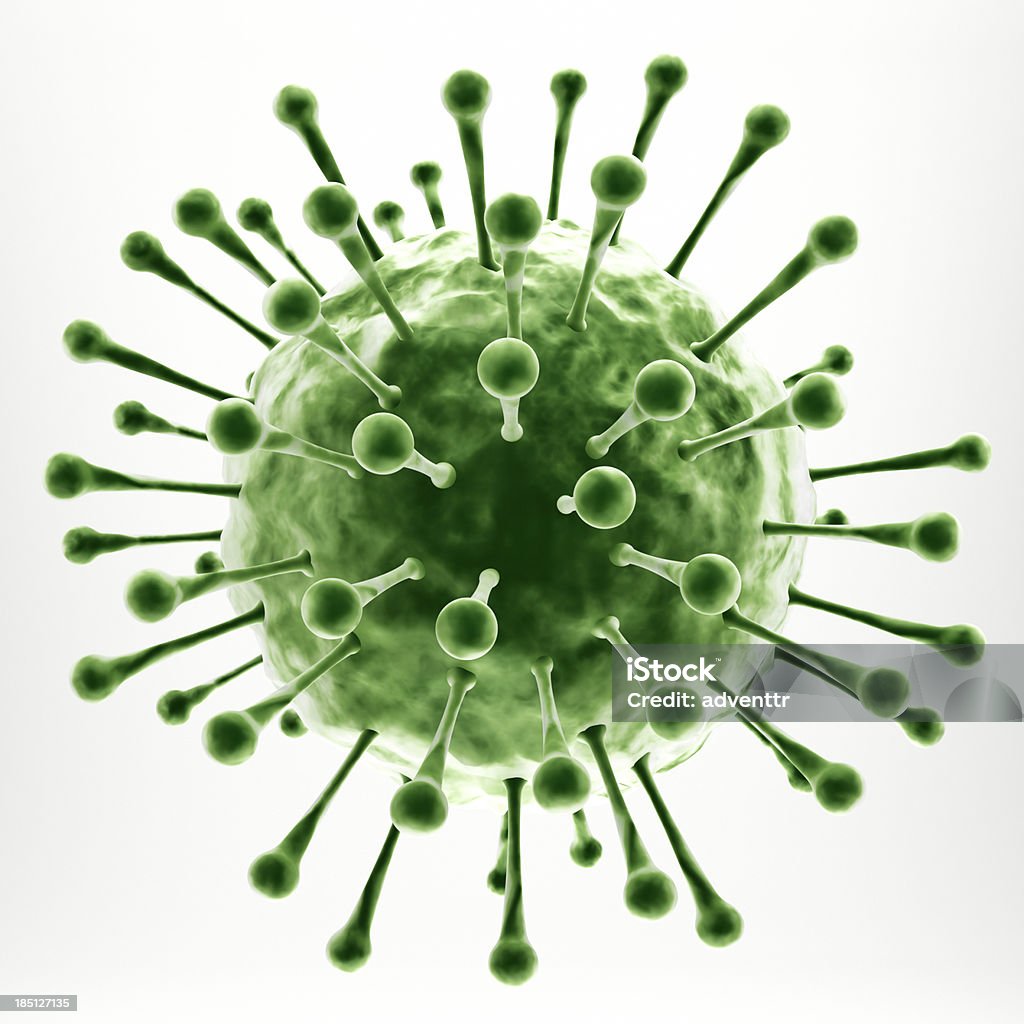 Puste zielony virus - Zbiór zdjęć royalty-free (Zielony kolor)