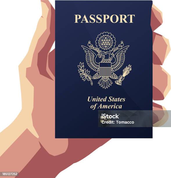 American Passporttpillustration Stock Vektor Art und mehr Bilder von Siegelstempel - Siegelstempel, Adler, Auswanderung und Einwanderung