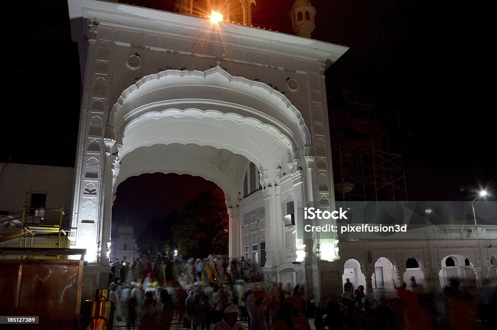 Entry Gate of  Golden Temple Entry Gate of  Golden Temple  at Night. Amritsar Stock Photo