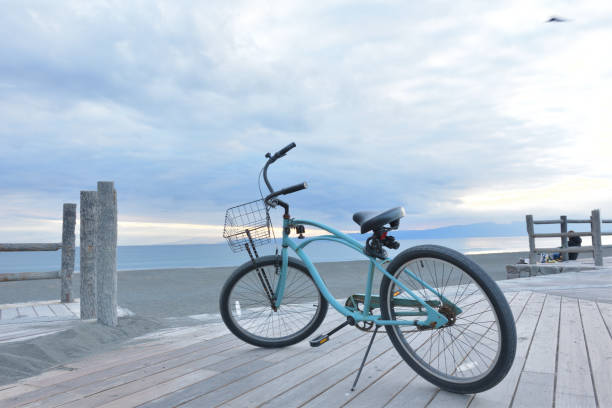 istock Wood deck beach cruiser and Sagami Bay 1851282591