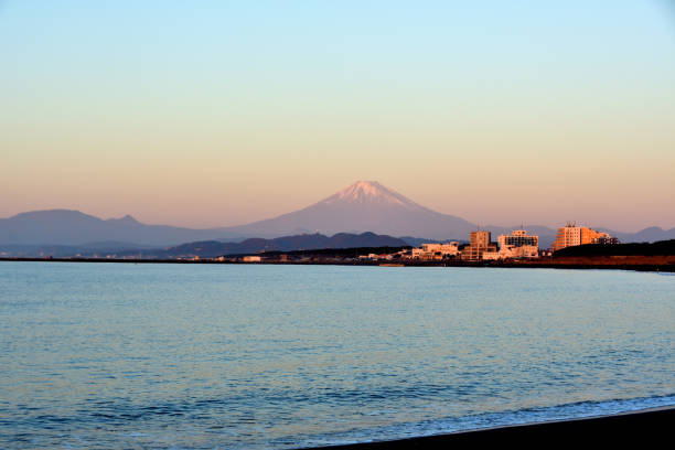 istock Mt. Fuji colored by the morning sun. 1851287808