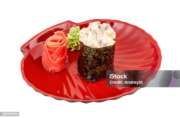 Spice Sushi Sauced Unagi Con Rebanadas De Anguila Ahumada Foto de stock y más banco de imágenes de Alimento