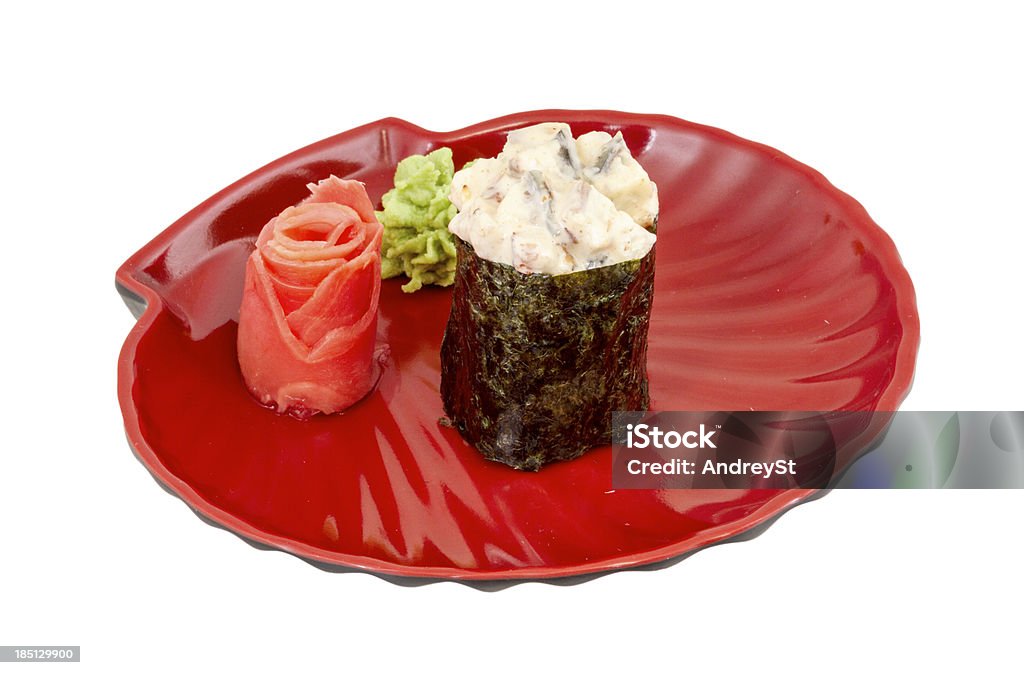 sushi Especiarias unagi com sauced fatias de enguia Fumado - Royalty-free Almoço Foto de stock