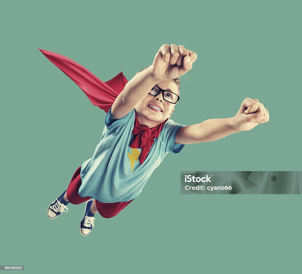Piccolo Supereroe - Foto stock royalty-free di Bambino