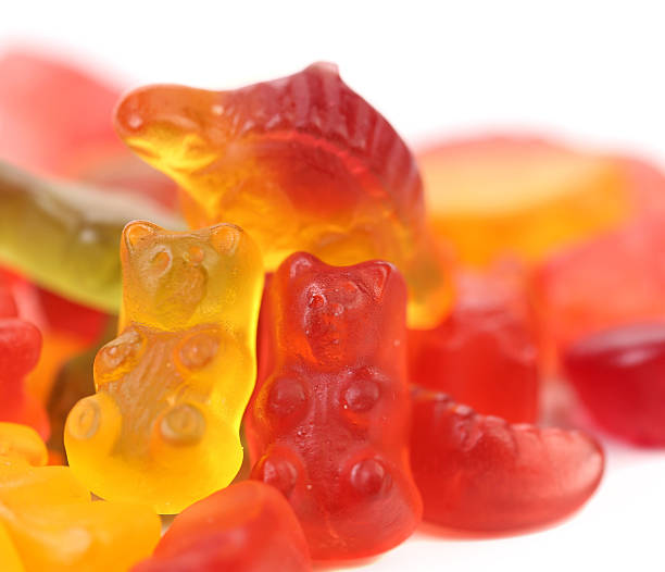 istock Heap of fruit-paste sweets. Animals candies. 185130071