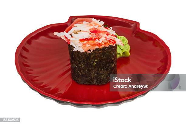Foto de Sushi Kani Com Fatias De Caranguejo Camarão Temperado e mais fotos de stock de Almoço