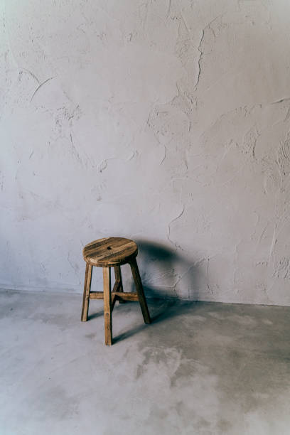 istock Antique round chair and white room 1851354464