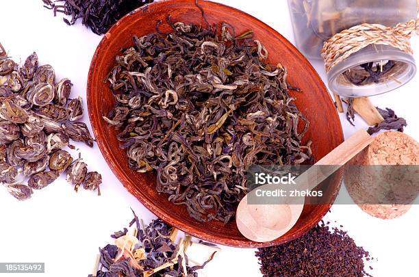 Té Leafs Foto de stock y más banco de imágenes de Antioxidante - Antioxidante, Camellia sinensis, Comida sana