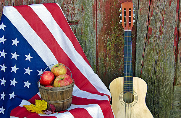 istock autumn apples with guitar 185135894