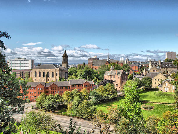 City of Glasgow - HDR View of the city of Glasgow in Scotland - High dynamic range glasgow scotland stock pictures, royalty-free photos & images