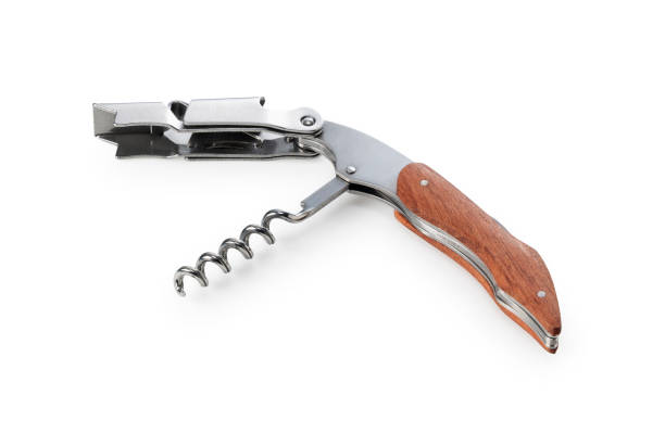 istock Sommelier knife placed on white background. 1851389590
