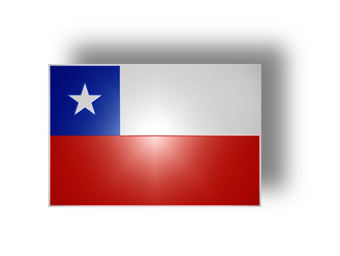 National flag and ensign of Chile (stylized I).