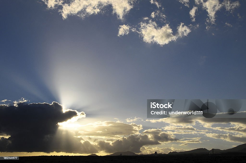 Raios de sol e nuvens - Royalty-free Abstrato Foto de stock
