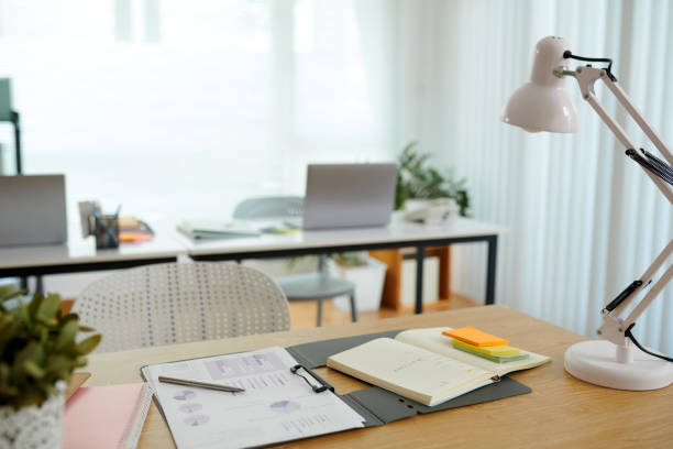 istock Desk of Marketing Manager 1851492365