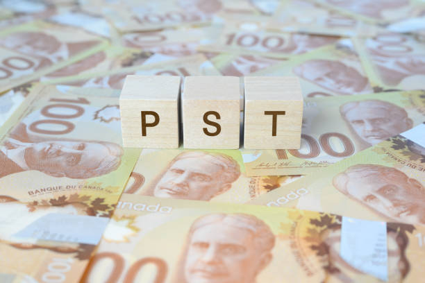 istock Provincial Sales Tax (PST) on Wood Blocks 1851495016