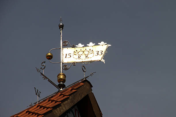 istock Weather vane on a roof in Bad Gandersheim 185149928