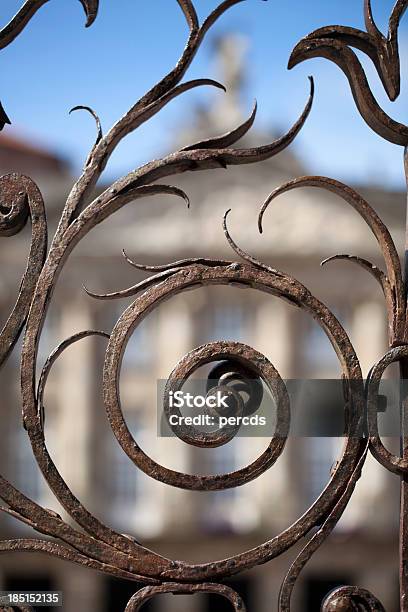 Artístico Baranda En Obradoiro Square Foto de stock y más banco de imágenes de A Coruña - A Coruña, Anticuado, Antiguo