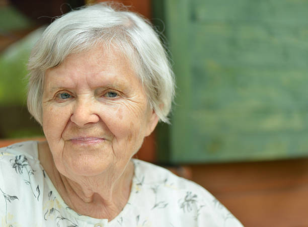 istock Happy senior woman. 185155558