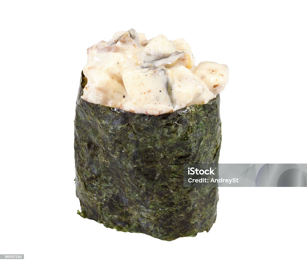 spice sushi unagi con sauced fette di Anguilla affumicata - Foto stock royalty-free di A forma di blocco