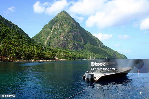 The Pitons In St Lucia Stock Photo - Download Image Now - Caribbean, Pitons, Saint Lucia