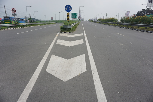 Bhanga Expressway road in Interexchange of Bangladesh 10 October 2023.