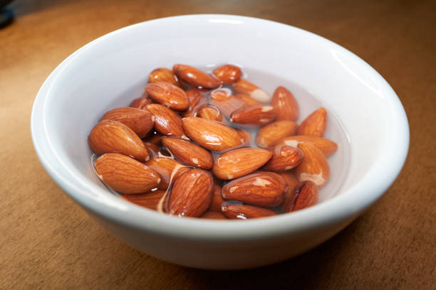 istock Sprouted almonds shot indoor on a natural background 1851598975