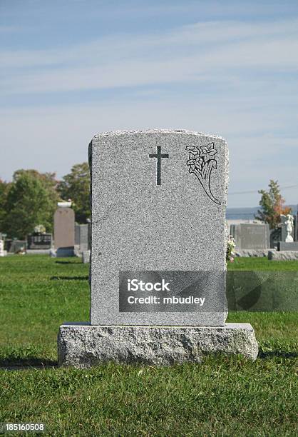 Tombstone Stock Photo - Download Image Now - Cemetery, Death, Grass