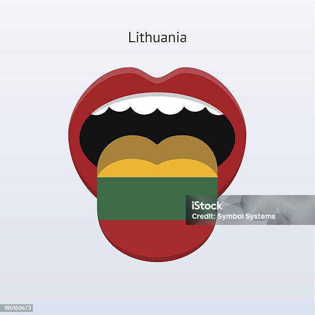 Lituania Lingua Astratto Lingua Umana - Immagini vettoriali stock e altre immagini di Aperto - Aperto, Aprire, Astratto