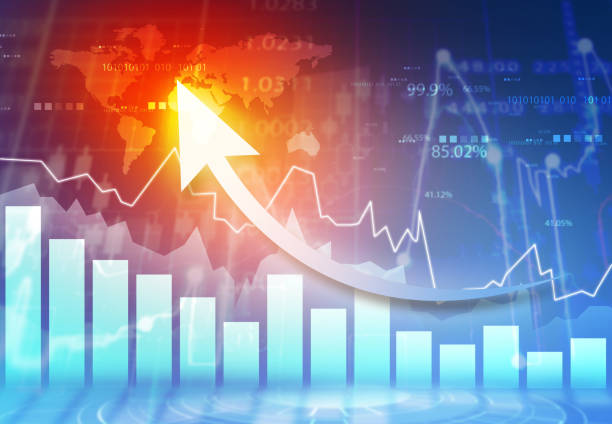 istock Global stock market growth chart 1851615213