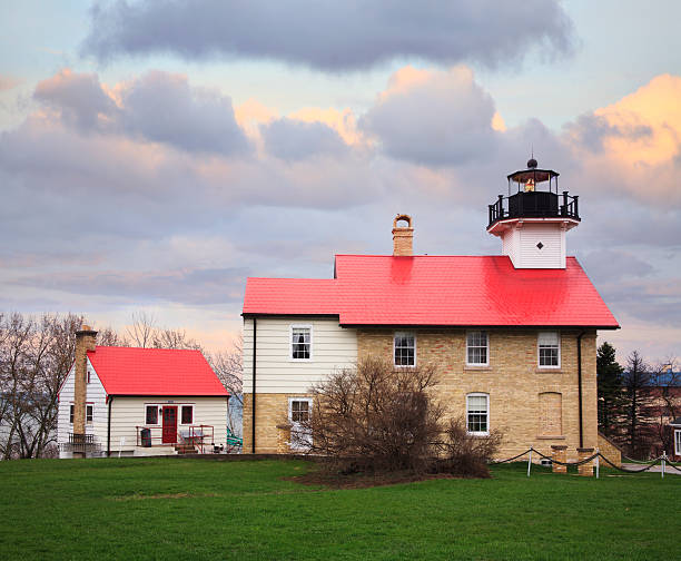 Port Washington Lighthouse stock photo